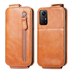 Funda de Cuero Flip para Xiaomi Redmi Note 12S Marron