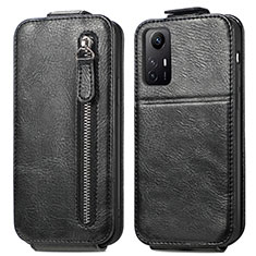 Funda de Cuero Flip para Xiaomi Redmi Note 12S Negro