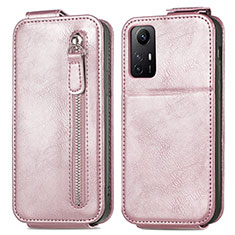 Funda de Cuero Flip para Xiaomi Redmi Note 12S Oro Rosa