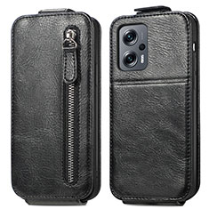 Funda de Cuero Flip para Xiaomi Redmi Note 12T Pro 5G Negro