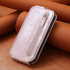 Funda de Cuero Flip S01D para Google Pixel 6a 5G Oro Rosa