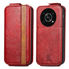 Funda de Cuero Flip S01D para Huawei Enjoy 50 Pro Rojo