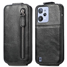 Funda de Cuero Flip S01D para Realme C31 Negro