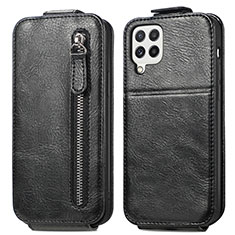 Funda de Cuero Flip S01D para Samsung Galaxy A22 4G Negro