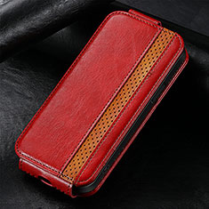 Funda de Cuero Flip S02D para Huawei Enjoy 50 Pro Rojo