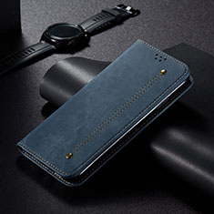 Funda de pano Cartera con Soporte B01S para Realme 8 5G Azul