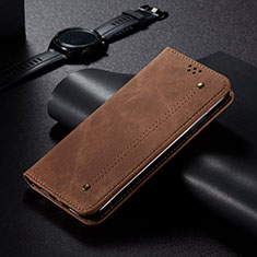 Funda de pano Cartera con Soporte B01S para Realme Narzo 30 5G Marron