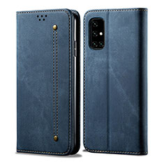 Funda de pano Cartera con Soporte B01S para Samsung Galaxy A51 4G Azul