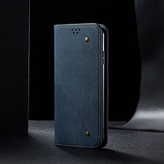 Funda de pano Cartera con Soporte B01S para Samsung Galaxy M60s Azul