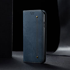 Funda de pano Cartera con Soporte B01S para Samsung Galaxy Note 10 Lite Azul