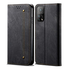 Funda de pano Cartera con Soporte B01S para Xiaomi Mi 10T Pro 5G Negro