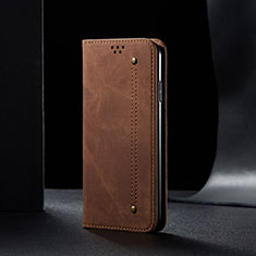 Funda de pano Cartera con Soporte B01S para Xiaomi Mi 12T 5G Marron