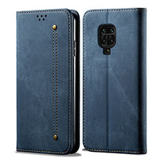 Funda de pano Cartera con Soporte B01S para Xiaomi Poco M2 Pro Azul