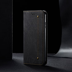 Funda de pano Cartera con Soporte B01S para Xiaomi Redmi 10 (2022) Negro