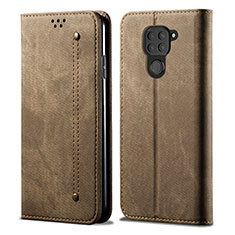 Funda de pano Cartera con Soporte B01S para Xiaomi Redmi 10X 4G Caqui