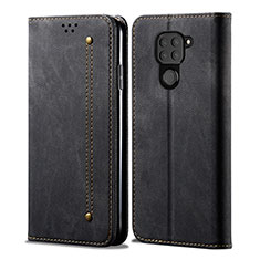 Funda de pano Cartera con Soporte B01S para Xiaomi Redmi 10X 4G Negro