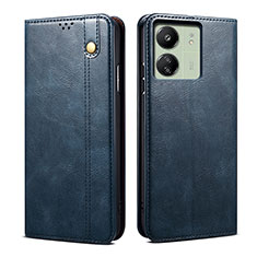 Funda de pano Cartera con Soporte B01S para Xiaomi Redmi 13C Azul