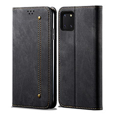 Funda de pano Cartera con Soporte B02S para Samsung Galaxy M60s Negro