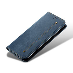 Funda de pano Cartera con Soporte B03S para Samsung Galaxy S21 5G Azul