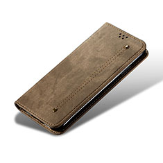 Funda de pano Cartera con Soporte B03S para Samsung Galaxy S23 5G Caqui