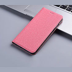 Funda de pano Cartera con Soporte H01 para Apple iPhone 13 Mini Rosa