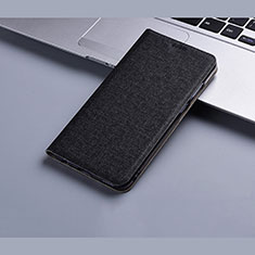 Funda de pano Cartera con Soporte H01 para Apple iPhone 13 Pro Negro