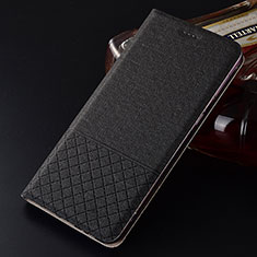 Funda de pano Cartera con Soporte H01 para Oppo K1 Negro