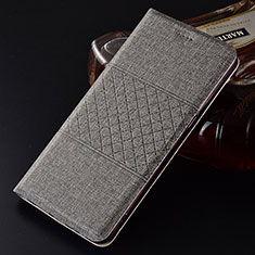 Funda de pano Cartera con Soporte H01 para Oppo R17 Pro Gris