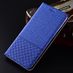 Funda de pano Cartera con Soporte H01 para Oppo RX17 Neo Azul