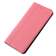 Funda de pano Cartera con Soporte H01 para Samsung Galaxy A90 5G Rosa