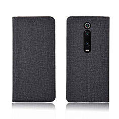 Funda de pano Cartera con Soporte H01 para Xiaomi Mi 9T Negro