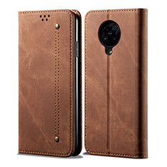 Funda de pano Cartera con Soporte H01 para Xiaomi Poco F2 Pro Marron