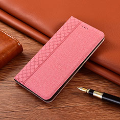 Funda de pano Cartera con Soporte H02 para Apple iPhone 13 Pro Rosa