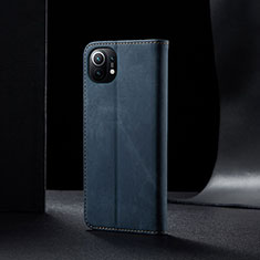 Funda de pano Cartera con Soporte H02 para Xiaomi Mi 11 Lite 5G Azul