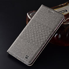 Funda de pano Cartera con Soporte H12P para Motorola Moto Edge S 5G Gris