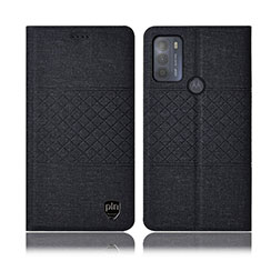 Funda de pano Cartera con Soporte H12P para Motorola Moto G50 Negro