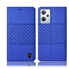 Funda de pano Cartera con Soporte H12P para OnePlus Nord CE 2 Lite 5G Azul