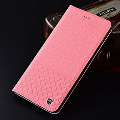 Funda de pano Cartera con Soporte H12P para Realme C20A Rosa