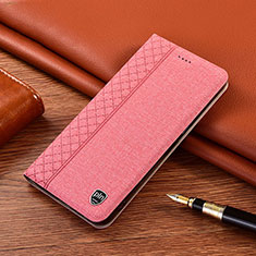 Funda de pano Cartera con Soporte H13P para Huawei Mate 60 Rosa