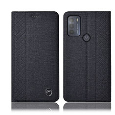 Funda de pano Cartera con Soporte H13P para Motorola Moto G50 Negro