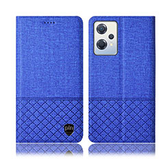 Funda de pano Cartera con Soporte H13P para OnePlus Nord CE 2 Lite 5G Azul