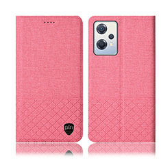 Funda de pano Cartera con Soporte H13P para OnePlus Nord CE 2 Lite 5G Rosa