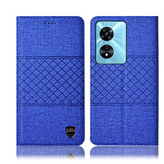 Funda de pano Cartera con Soporte H13P para Oppo A1 5G Azul