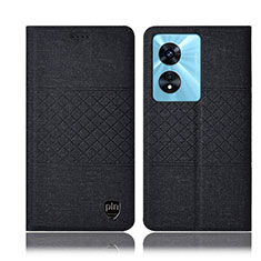 Funda de pano Cartera con Soporte H13P para Oppo A1 Pro 5G Negro