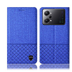 Funda de pano Cartera con Soporte H13P para Oppo K10 Pro 5G Azul