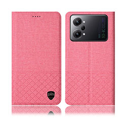 Funda de pano Cartera con Soporte H13P para Oppo K10 Pro 5G Rosa