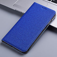 Funda de pano Cartera con Soporte H13P para Realme Narzo 50i Azul