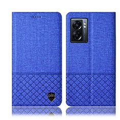 Funda de pano Cartera con Soporte H13P para Realme Q5i 5G Azul