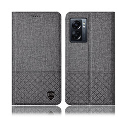 Funda de pano Cartera con Soporte H13P para Realme V23 5G Gris