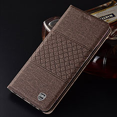 Funda de pano Cartera con Soporte H13P para Samsung Galaxy S21 Ultra 5G Marron